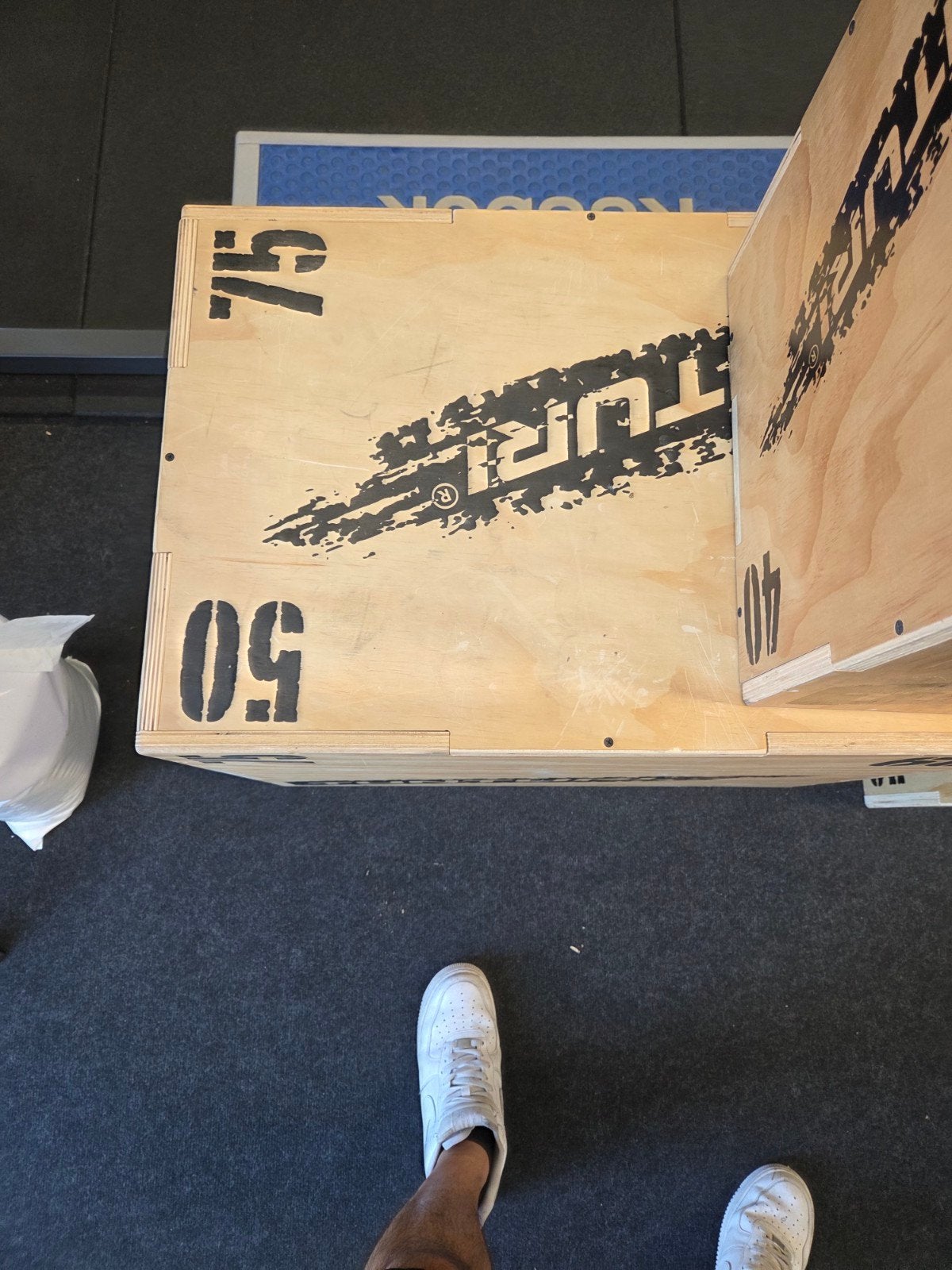 Tunturi Plyo Box - Set van 3 (40x50x60/2x50x60x75) cm), Sport en Fitness, Ophalen, Gebruikt, Benen, Overige typen