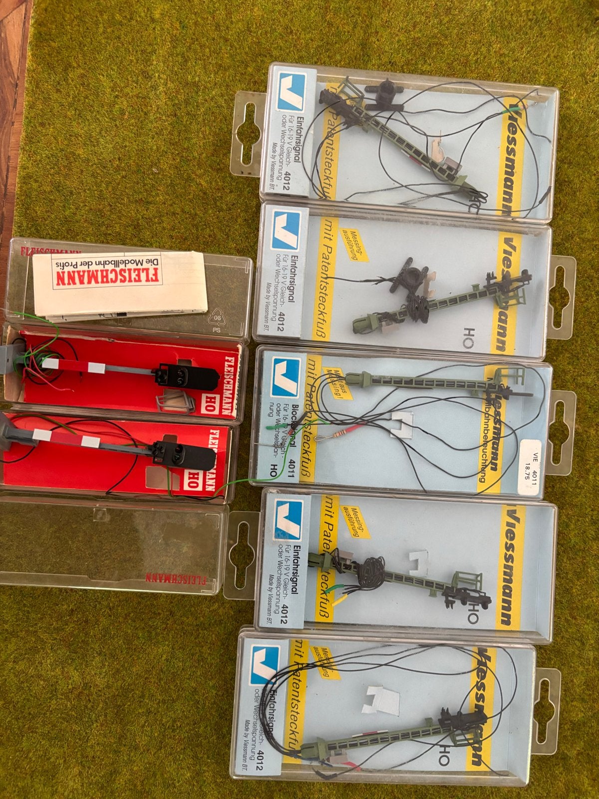 7x seinen, 4x Viessmann 4012, 1x Viessmann 4011, 2x Fleischm, Overige merken, Gebruikt, Gelijkstroom of Wisselstroom, Overige typen
