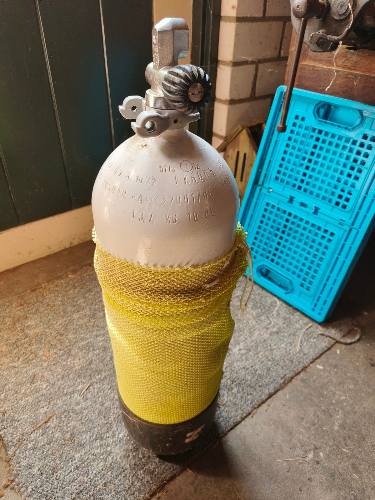 Duikfles 10L - 200 bar, Ophalen, Gebruikt