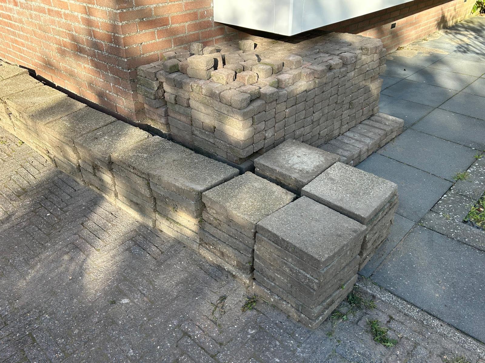 Klinkers gratis, Ophalen, Zo goed als nieuw, Beton, Klinkers