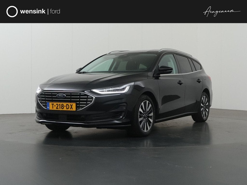 Ford Focus Wagon 1.0 EcoBoost Hybrid Titanium X | Winterpakk, Auto's, Gebruikt, Zwart, Handgeschakeld, 19 km/l