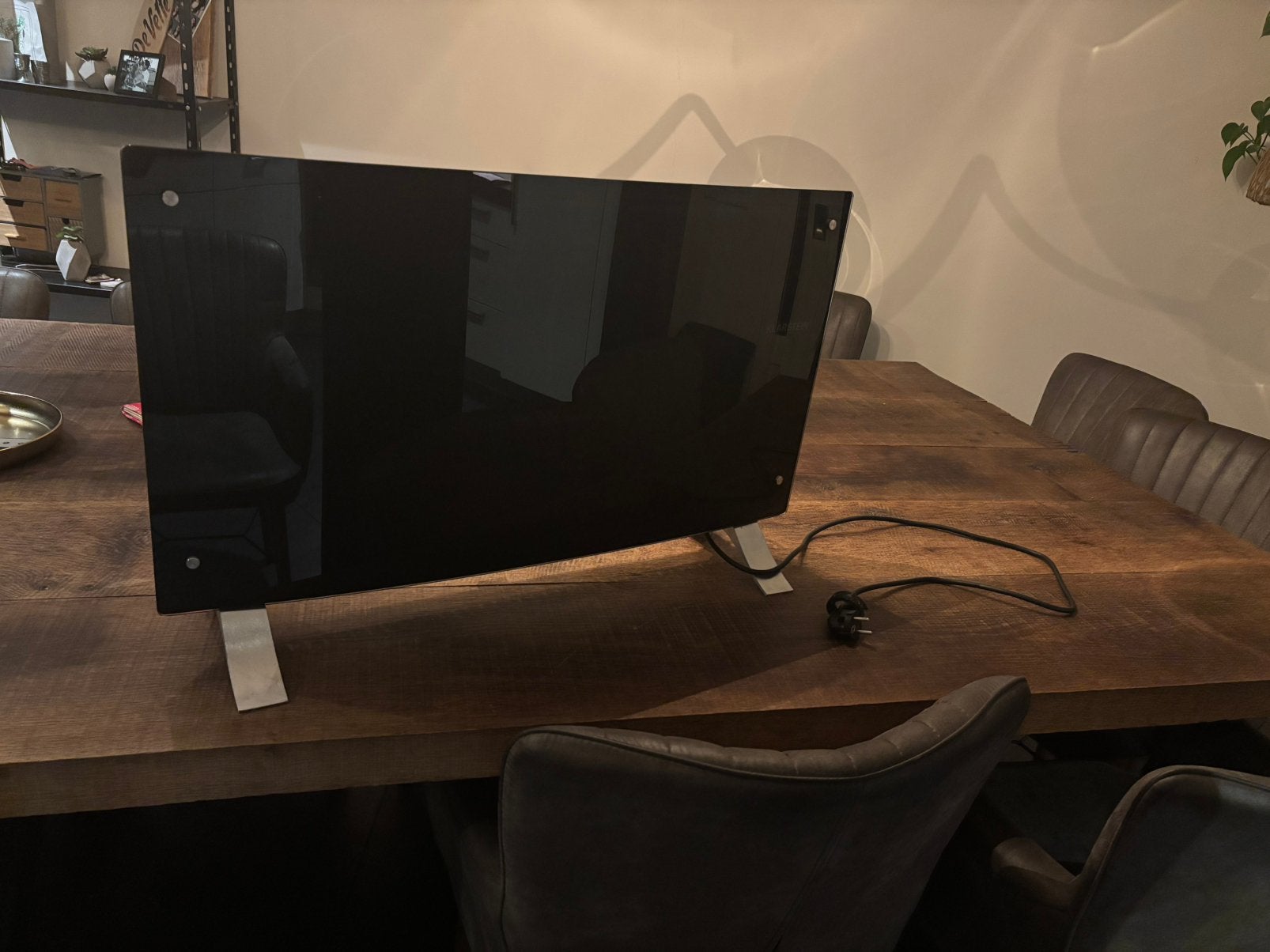 Klarstein glazen convectorkachel, Ophalen, 30 tot 80 cm, Radiator, Zo goed als nieuw