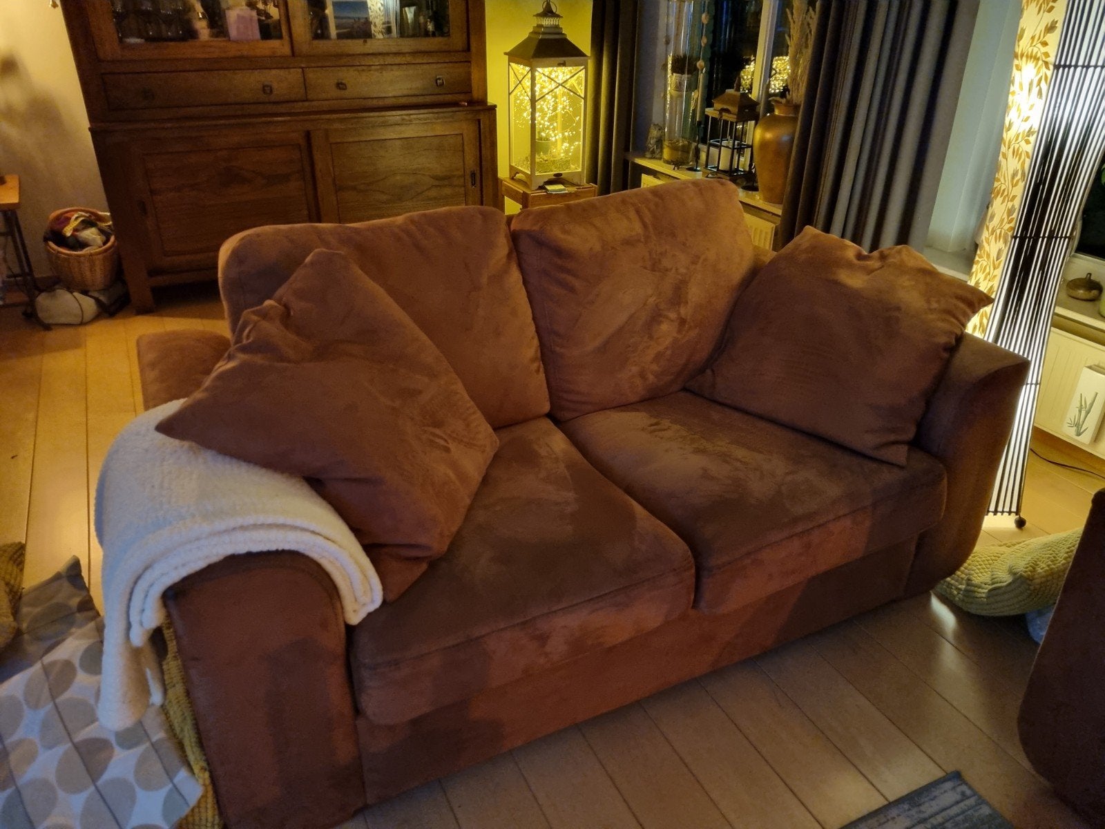 2 en 3 zits bank, Huis en Inrichting, Ophalen, Gebruikt, Stof