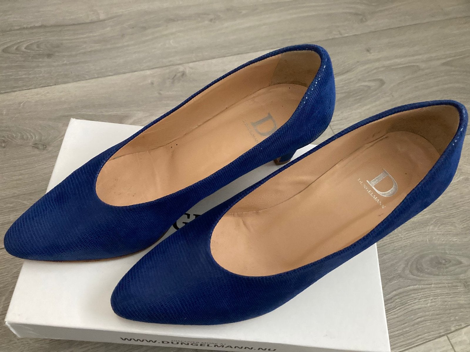 Dungelmann Pumps - Blauw - Maat 41, Kleding | Dames, Ophalen of Verzenden, Gedragen, Blauw, Pumps