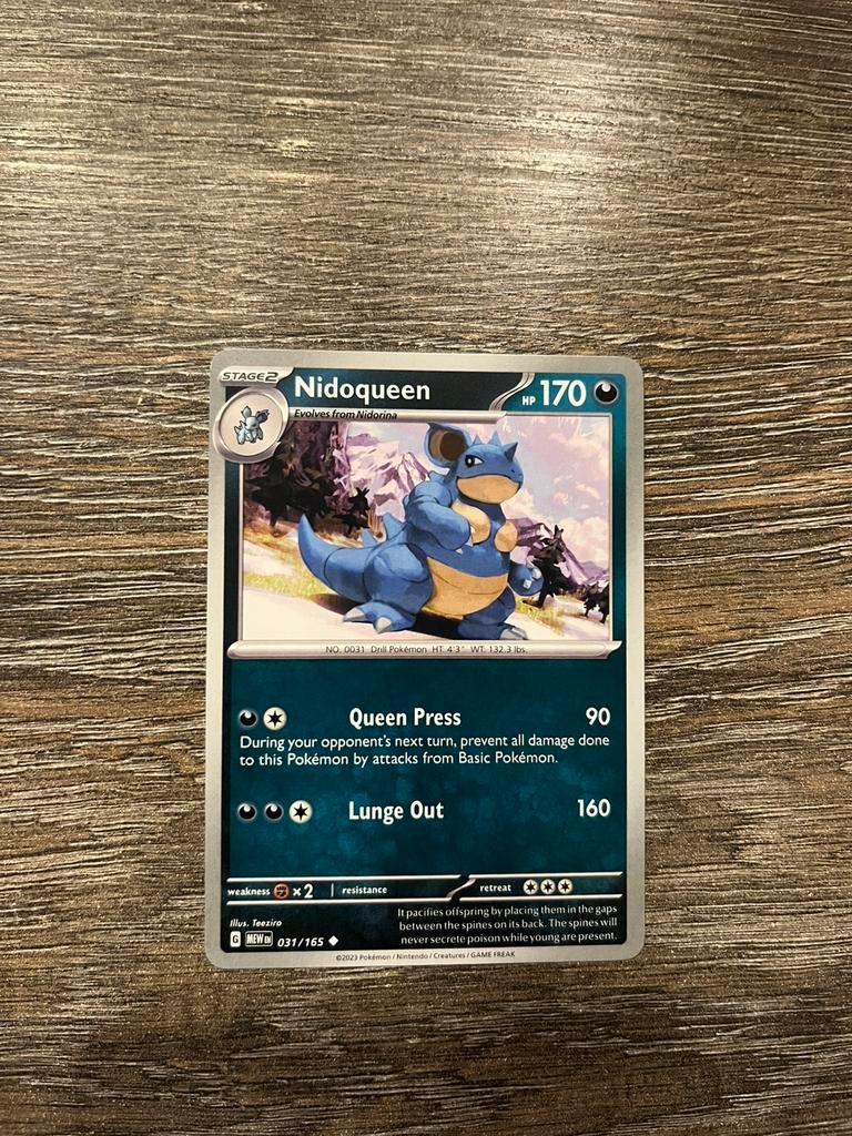 Nidoqueen MEW 031/165, Ophalen of Verzenden, Zo goed als nieuw
