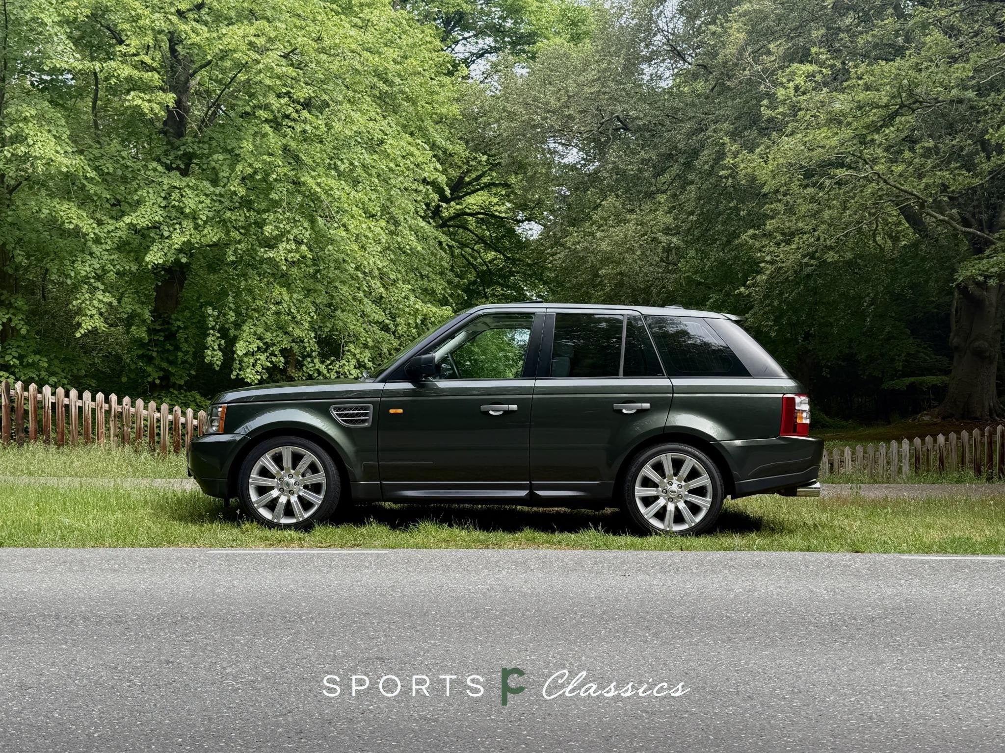 Land Rover Range Rover Sport 4.2 V8 Supercharged Tonga Green, Automaat, Dealer onderhouden, 4197 cc, Gebruikt