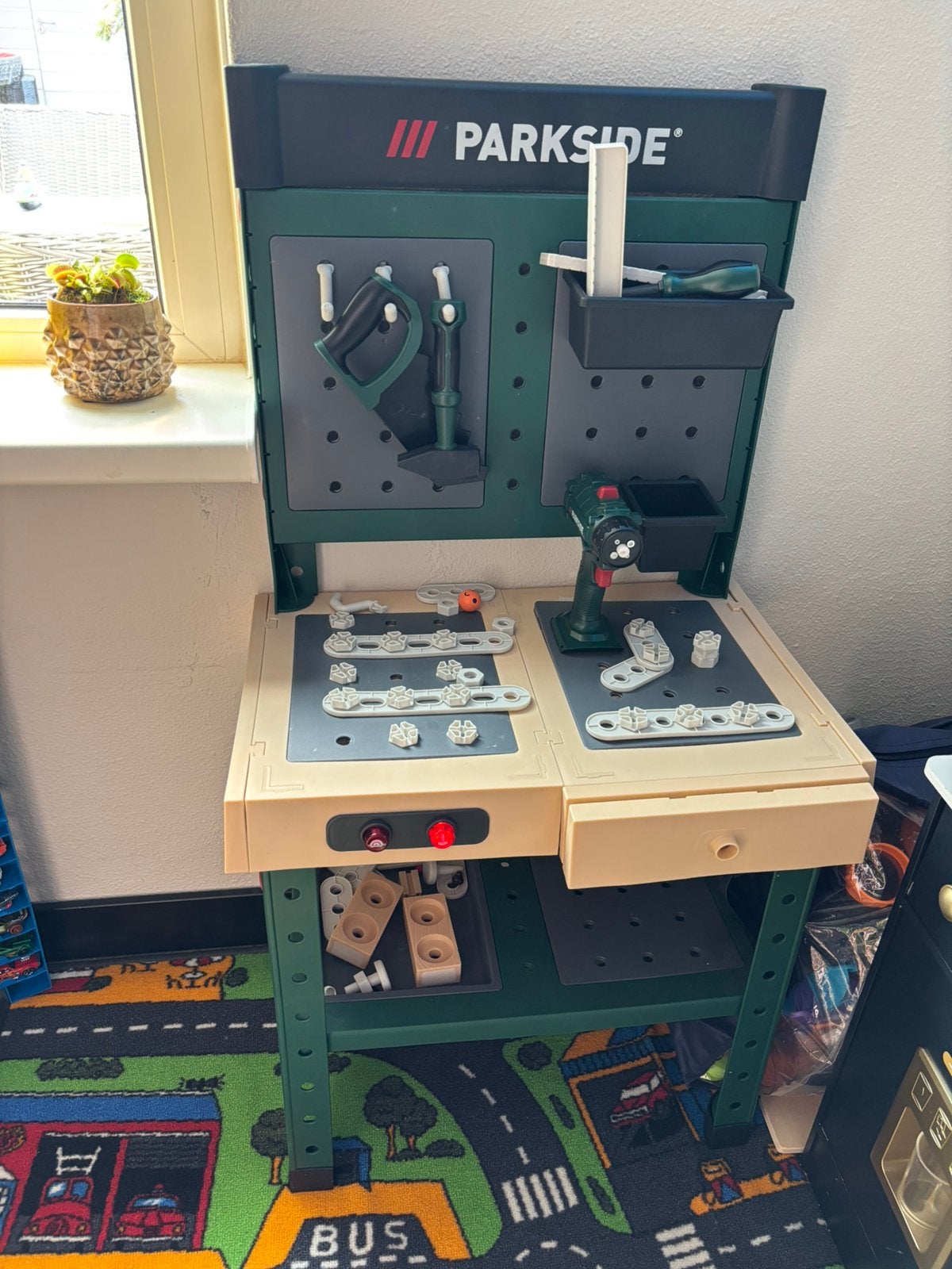 Parkside werktafel kinderspeelgoed, Ophalen, Gebruikt