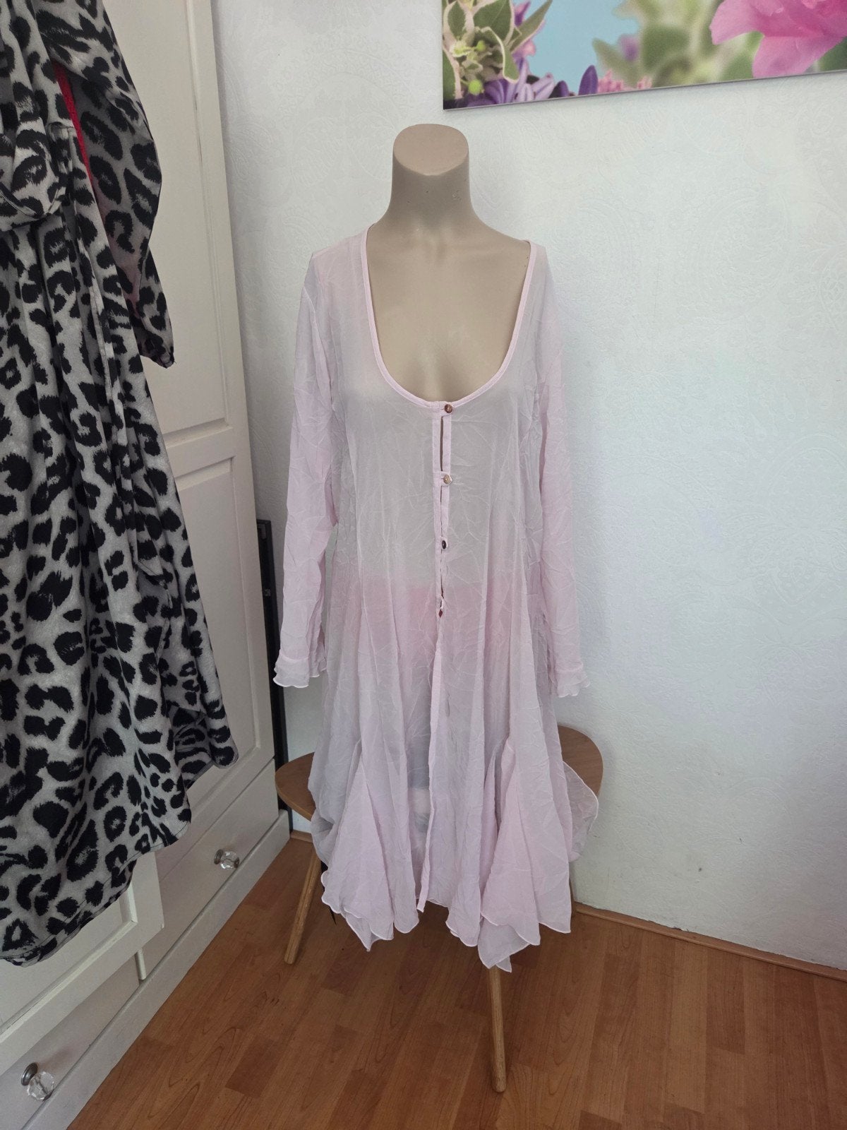 Ophilia Roze Tuniek/Jurk Maat 2 (XL), Maat 38/40 (M), Ophalen of Verzenden, Zo goed als nieuw, Knielengte