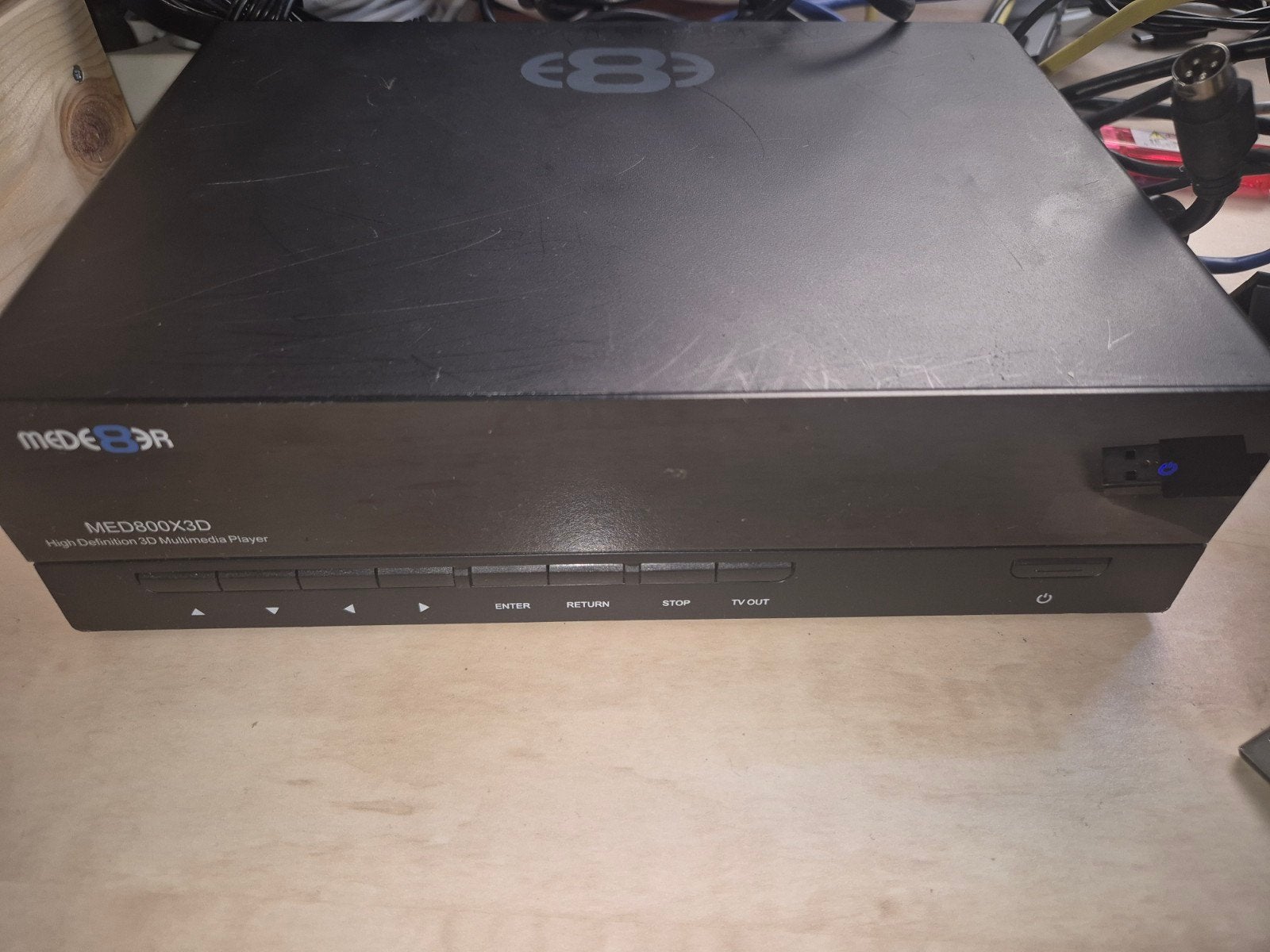 Mede8er MED800X3D High Definition 3D Multimedia Player, Audio, Tv en Foto, Mediaspelers, Ophalen, Refurbished, HDMI, Zonder harde schijf