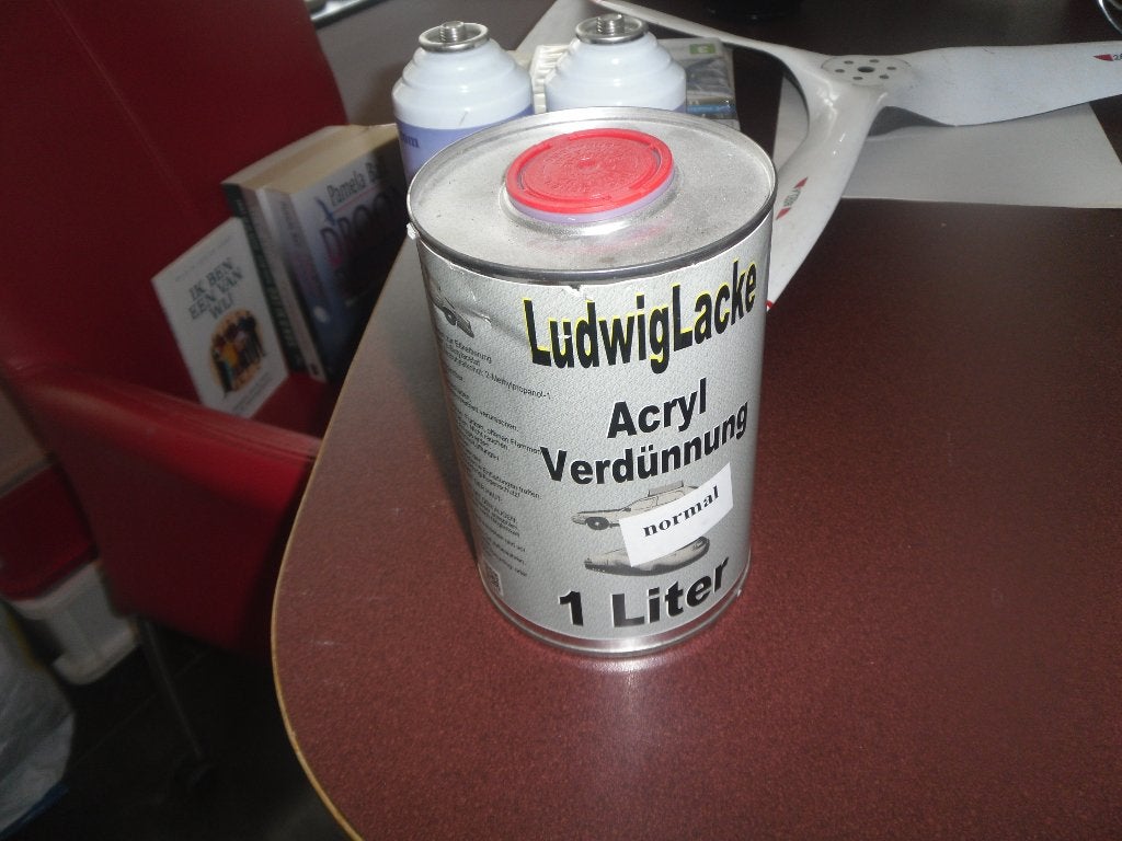bus 1 liter acryl verdunnung, ludwiglacke normaal, Ophalen of Verzenden, Nieuw, Grijs