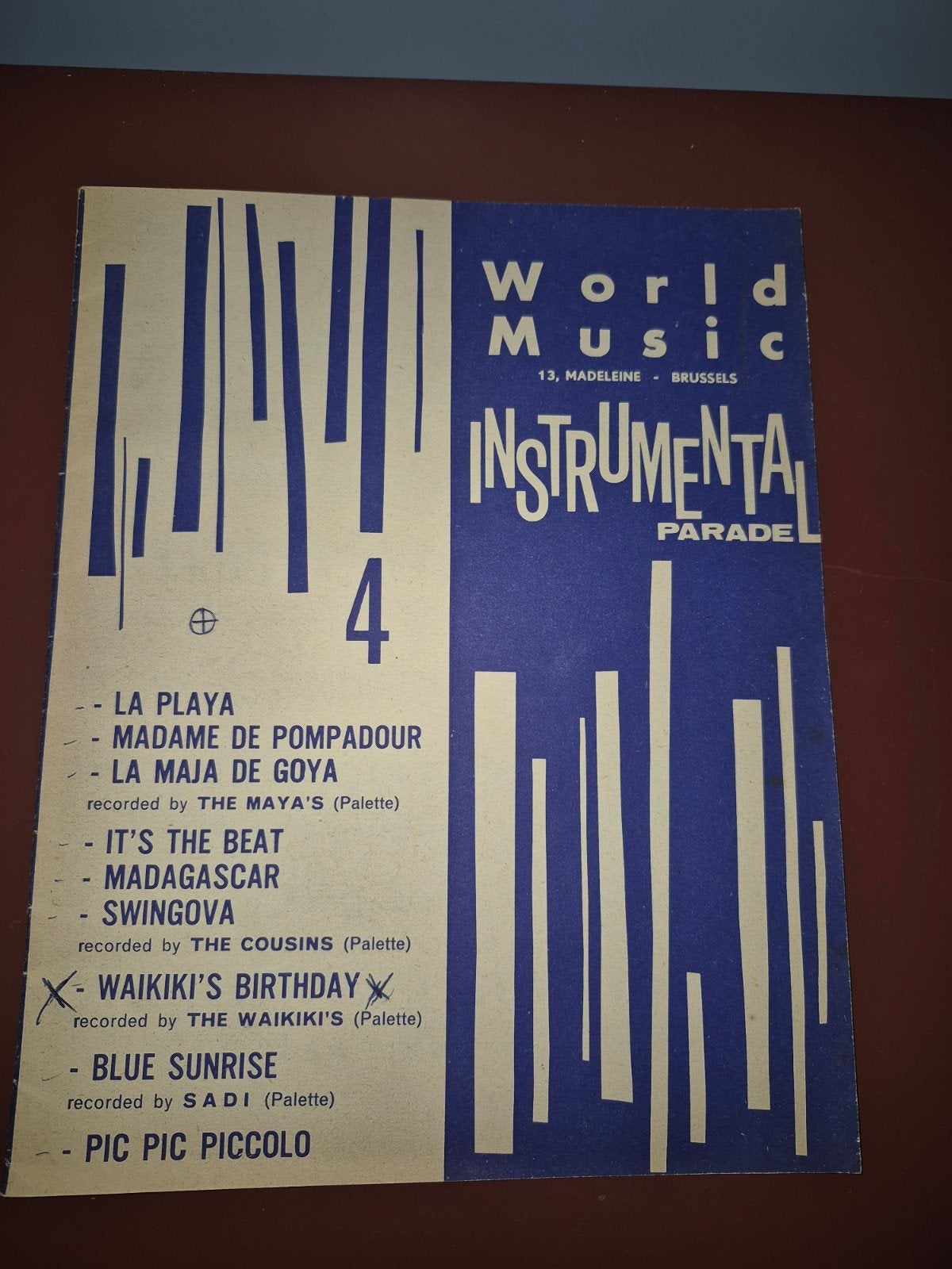 La Playa - World Music Instrumental Parade bladmuziek, Muziek en Instrumenten, Bladmuziek, Gebruikt, Wereldmuziek, Gitaar, Ophalen of Verzenden