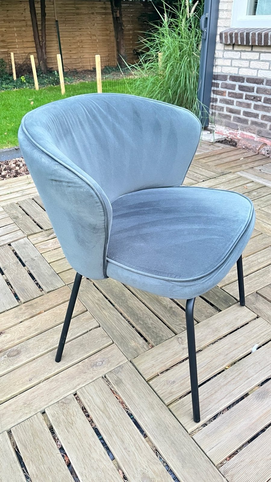 B-Pure Home Admit stoel - Hunter green, Huis en Inrichting, Stoelen, Ophalen, Overige kleuren, Zo goed als nieuw, Stof
