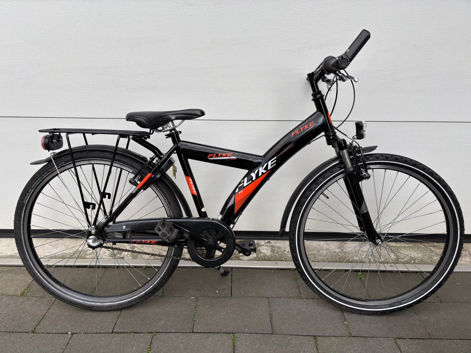 Pegasus Flyke 26” Jongensfiets Kinderfiets Zwart 2023, Terugtraprem, Zo goed als nieuw, Handrem, Ophalen