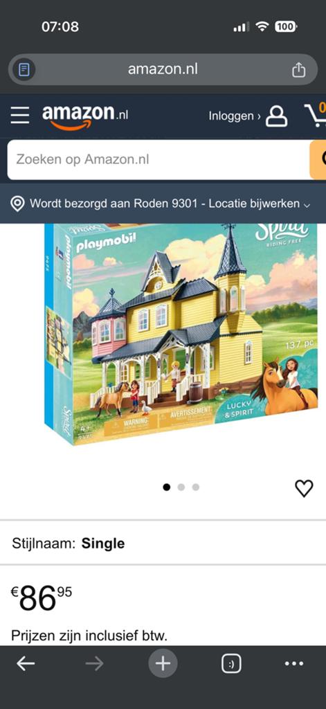 PLAYMOBIL Spirit LUCKY'S Huis - 9475, Kinderen en Baby's, Speelgoed | Playmobil, Ophalen of Verzenden, Gebruikt