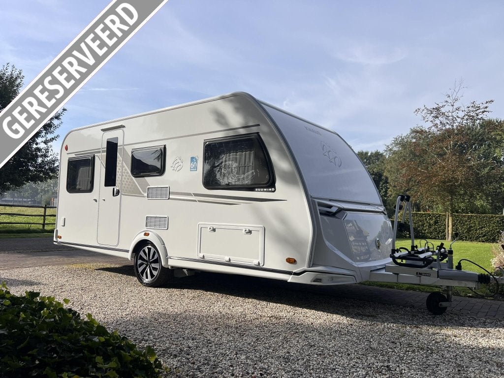 Knaus Sudwind 60 Years 460 EU Mover | Voortent | Fietsd, Bedrijf, Treinzit, Fietsenrek, 4 tot 5 meter