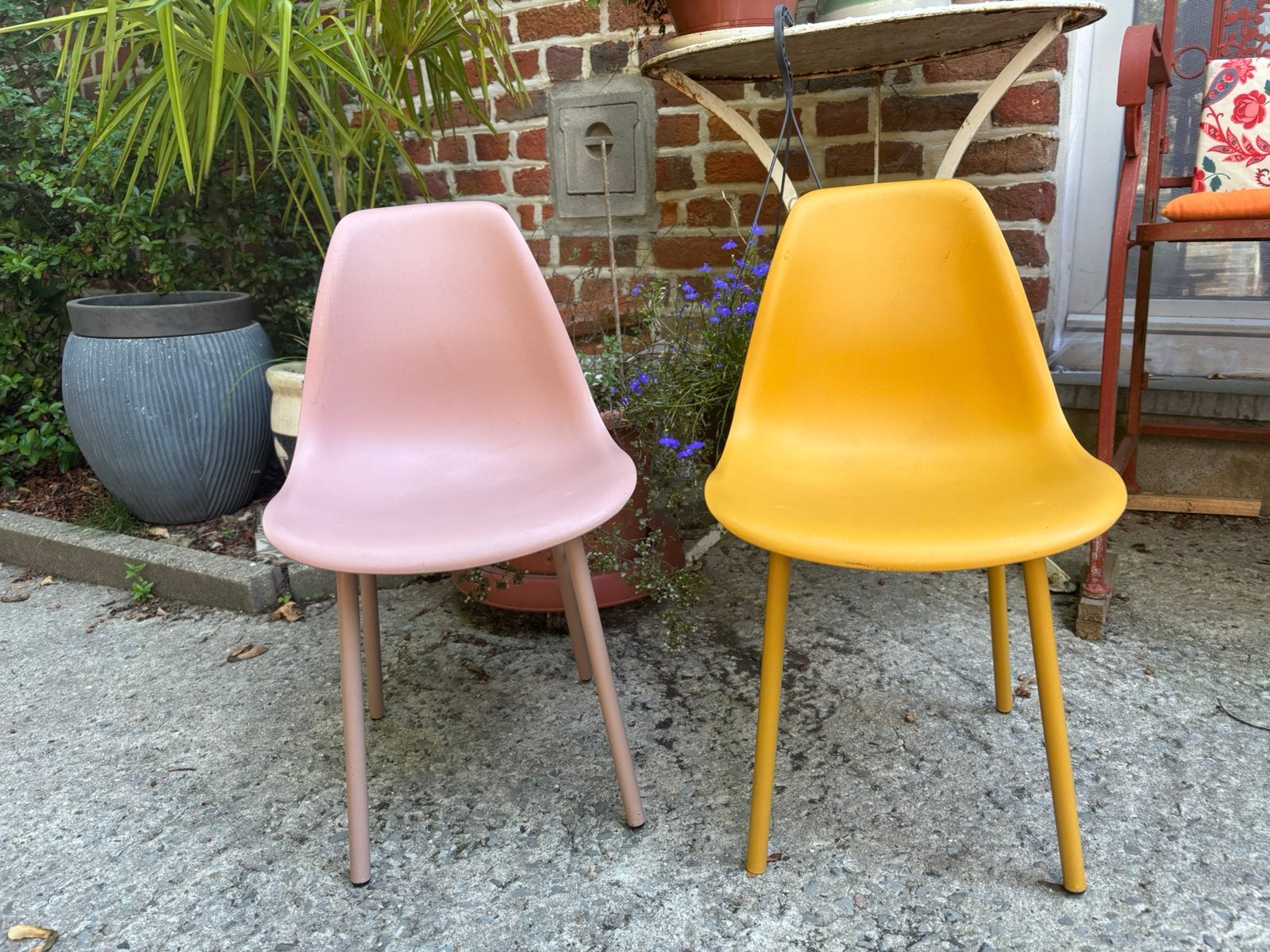 2 Jip stoeltjes oker en lila, Kinderen en Baby's, Ophalen, Gebruikt, Stoel(en)
