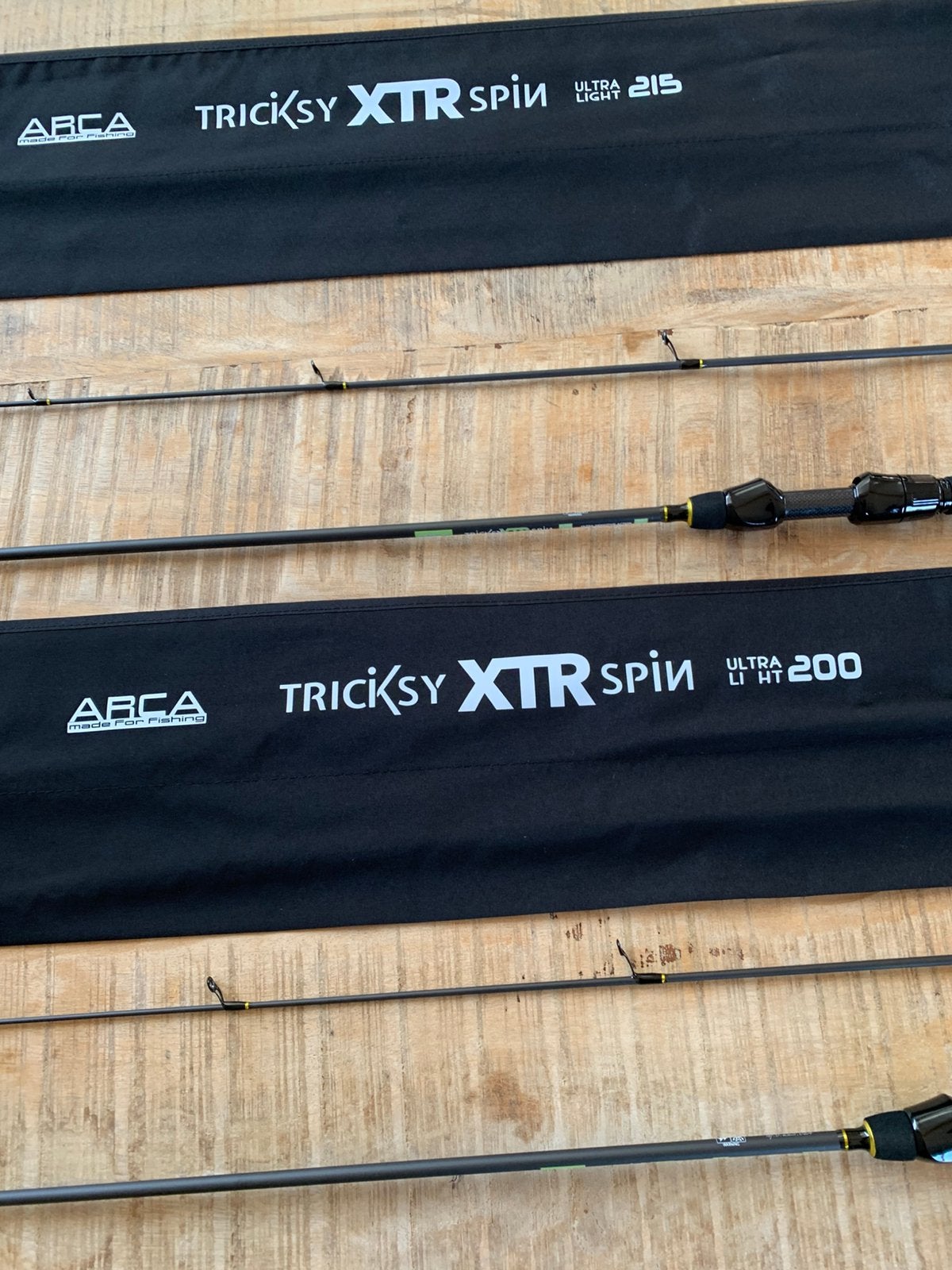 Nieuwe Arca Tricksy ultra light spinhengels, 2.00m & 2.15m, Watersport en Boten, Hengelsport | Roofvissen, Ophalen of Verzenden