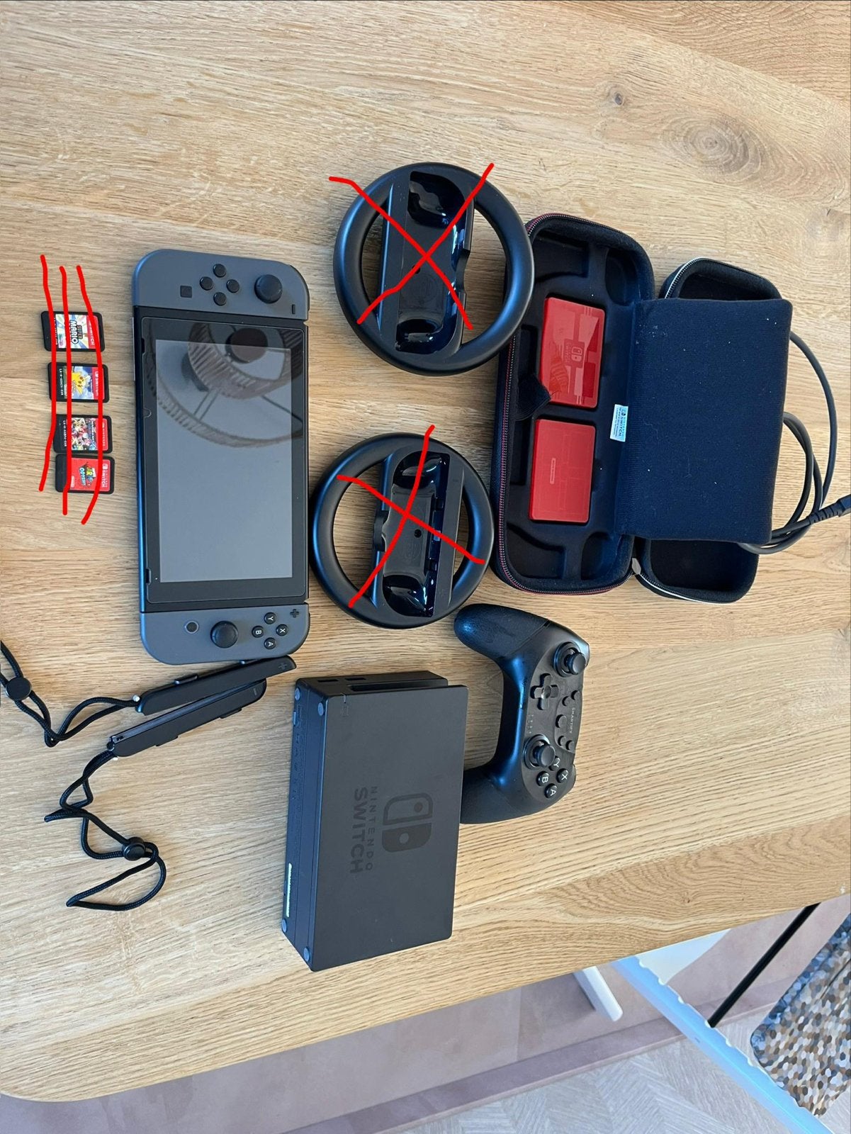 Nintendo Switch met een defect met accessoires en games, Met games, Ophalen of Verzenden, Niet werkend, Switch Original