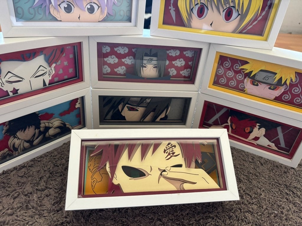 Anime lightbox Gaara met afstandsbediening, Verzamelen, Ophalen of Verzenden, Zo goed als nieuw