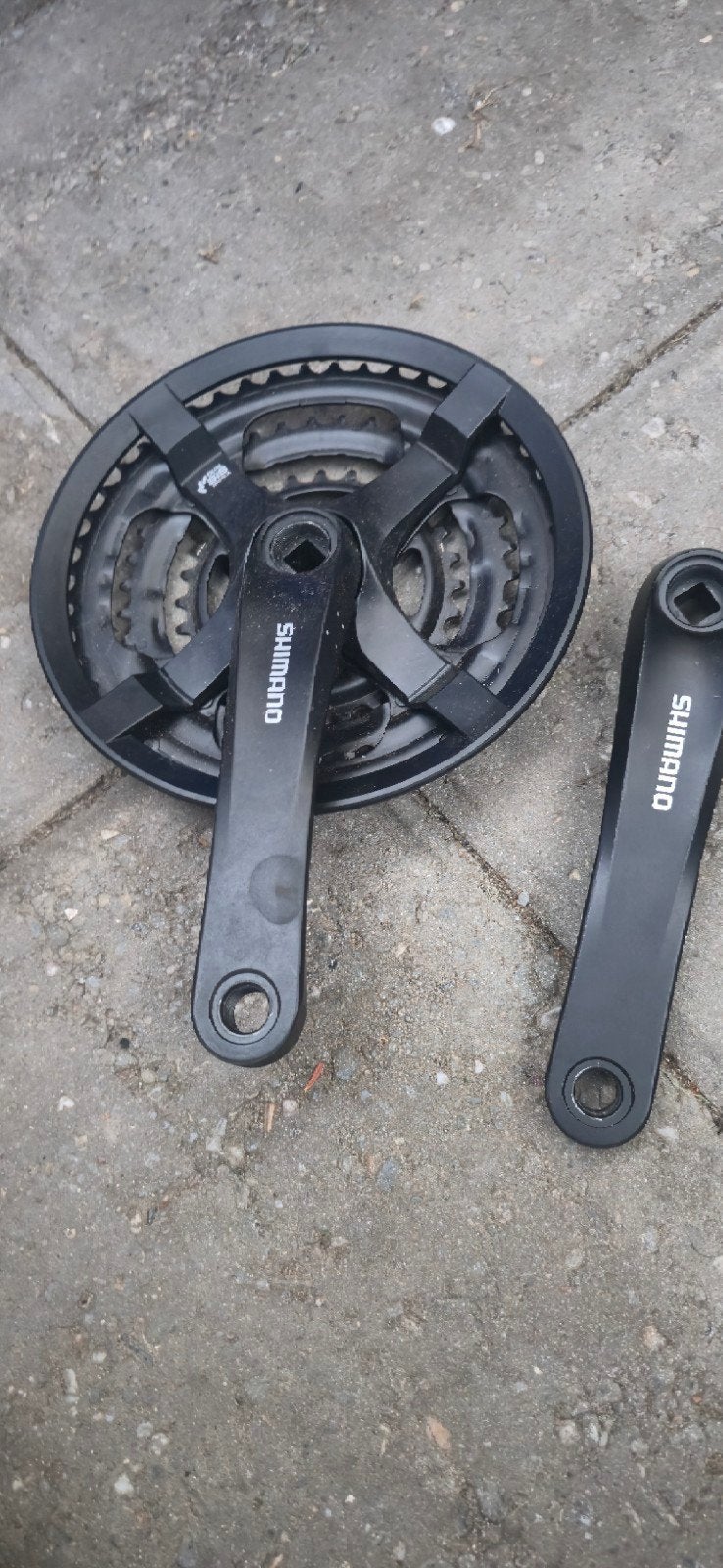 Shimano Crankstel -, Nieuw, Elektrische fiets, Aluminium, Shimano
