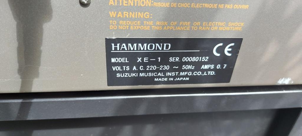 Hammond XE-1 keyboard, Ophalen, 61 toetsen, Overige merken