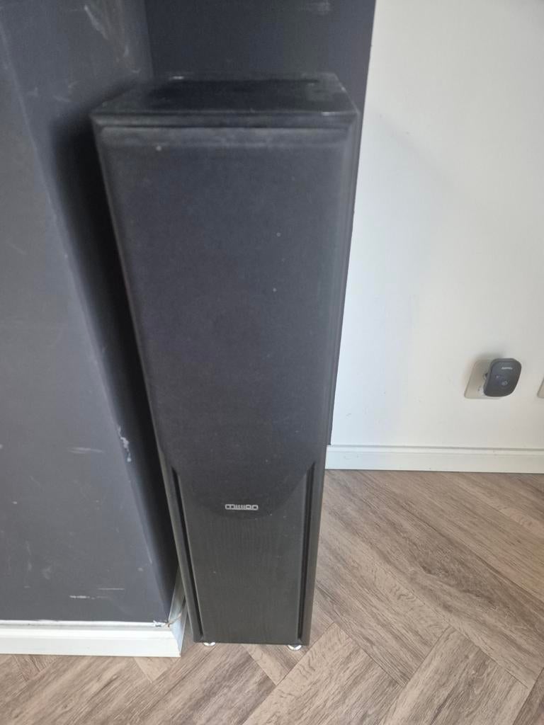 2x Mission zuilspeaker 733 spotgoedkoop, Ophalen, Gebruikt, Hout