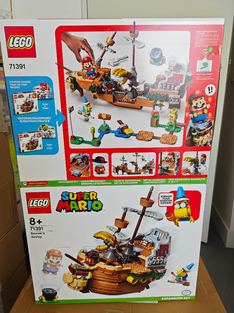 Lego Super Mario 71391 Bowser's Airship nieuw sealed, Nieuw, Ophalen of Verzenden, Compleet, Lego