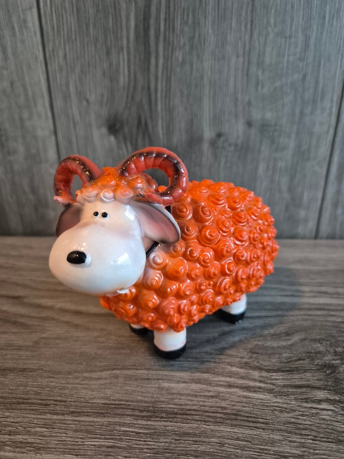 Decoratief schaap 15 cm - polyester - diverse kleuren, Ophalen, Meerkleurig, -, -
