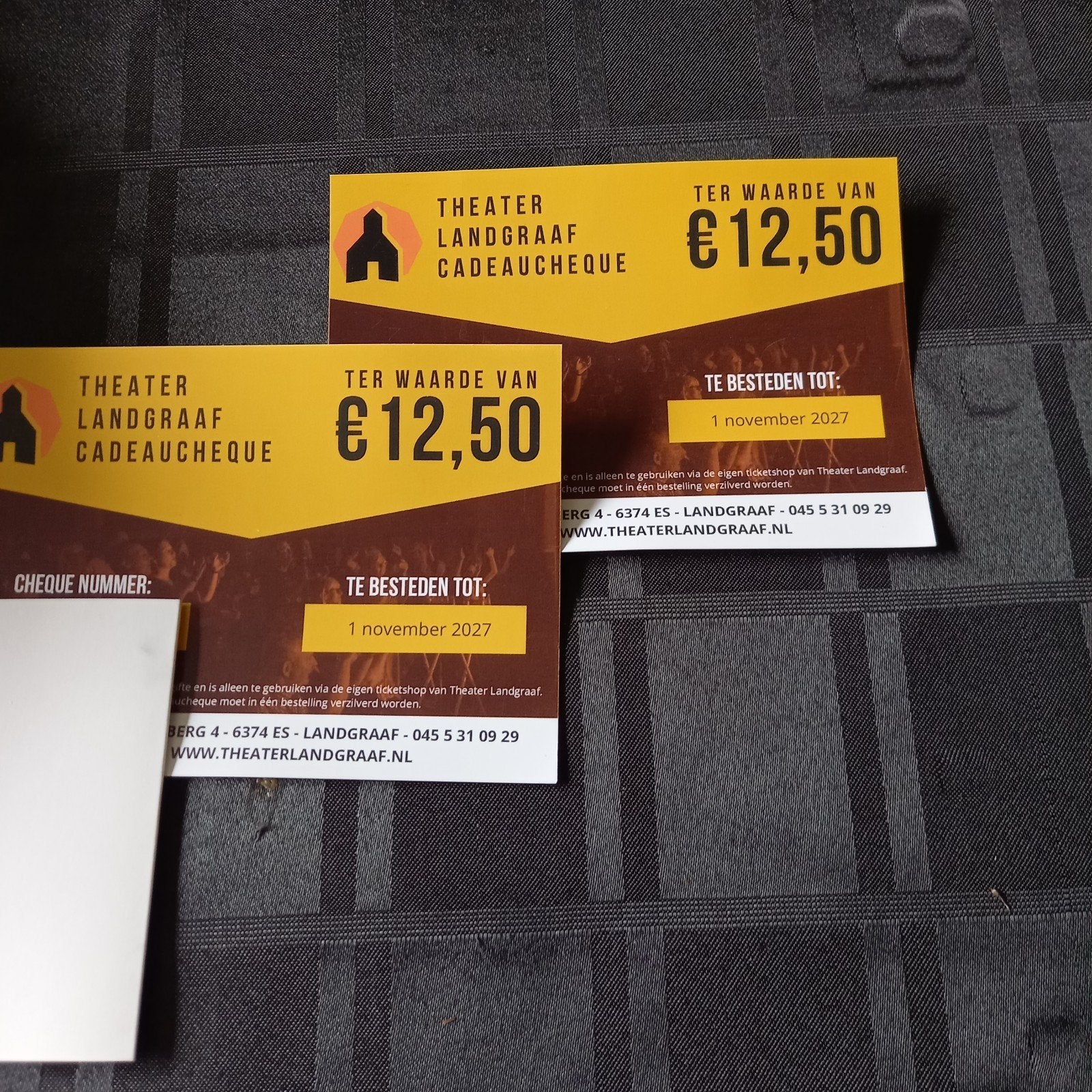 2 kaarten voor theater landgraaf, Tickets en Kaartjes, Twee personen