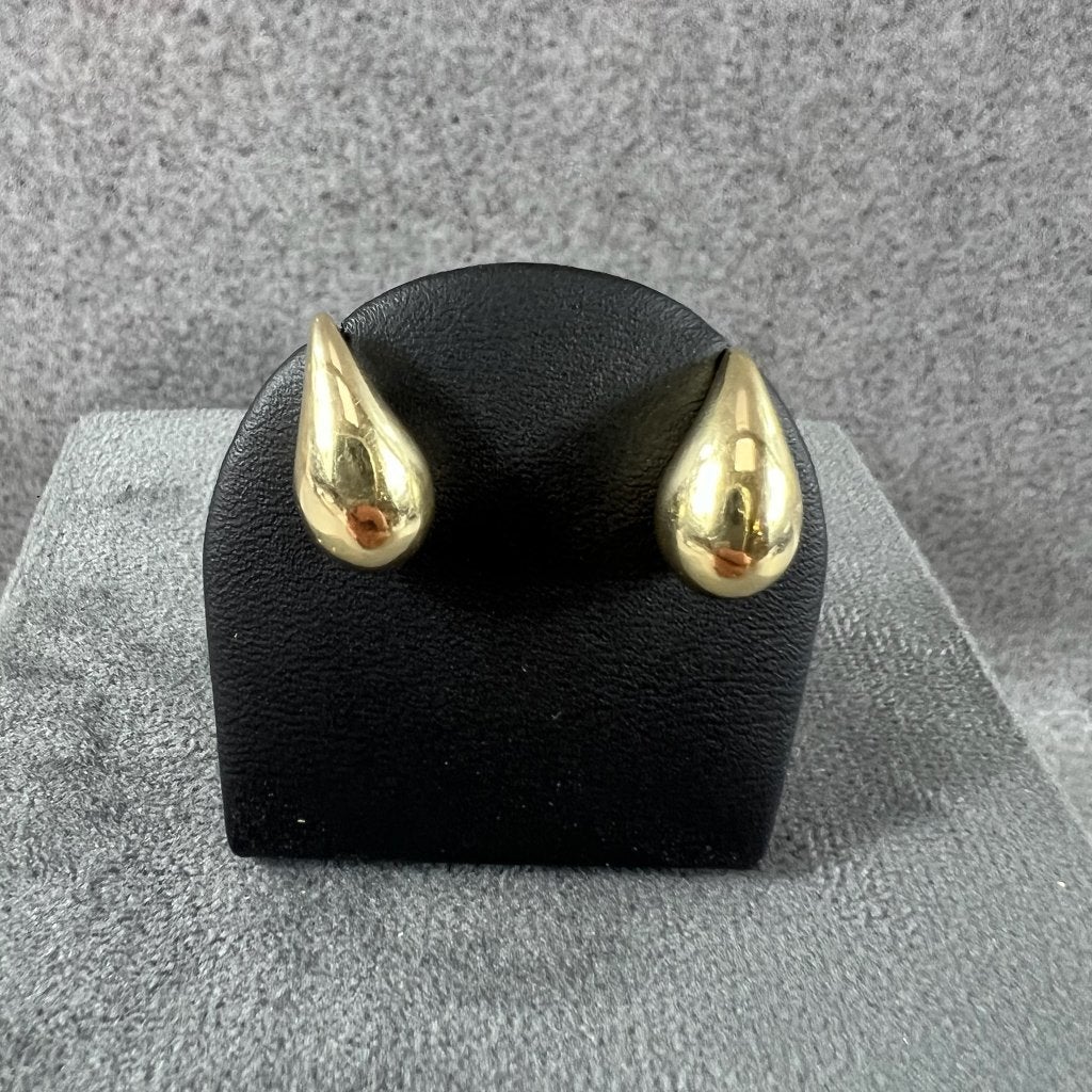 Gouden Oorbellen | 14k | 2,8g | stekers pegels | 416847, Gebruikt, Ophalen of Verzenden, Knopjes of Stekers, Goud