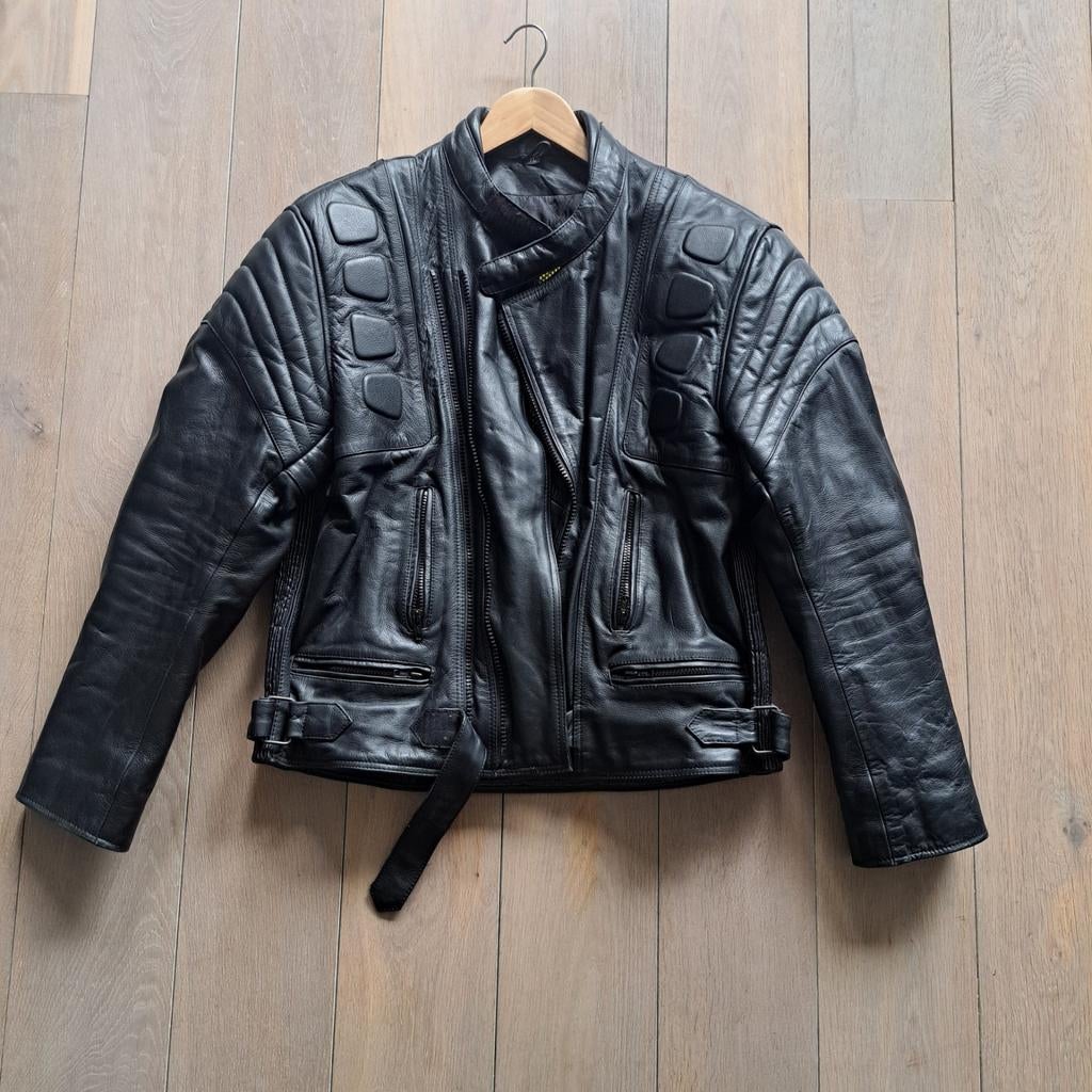 Heren motor jas, Kleding | Heren, Jassen | Winter, Ophalen of Verzenden, Zo goed als nieuw, Maat 56/58 (XL), Zwart