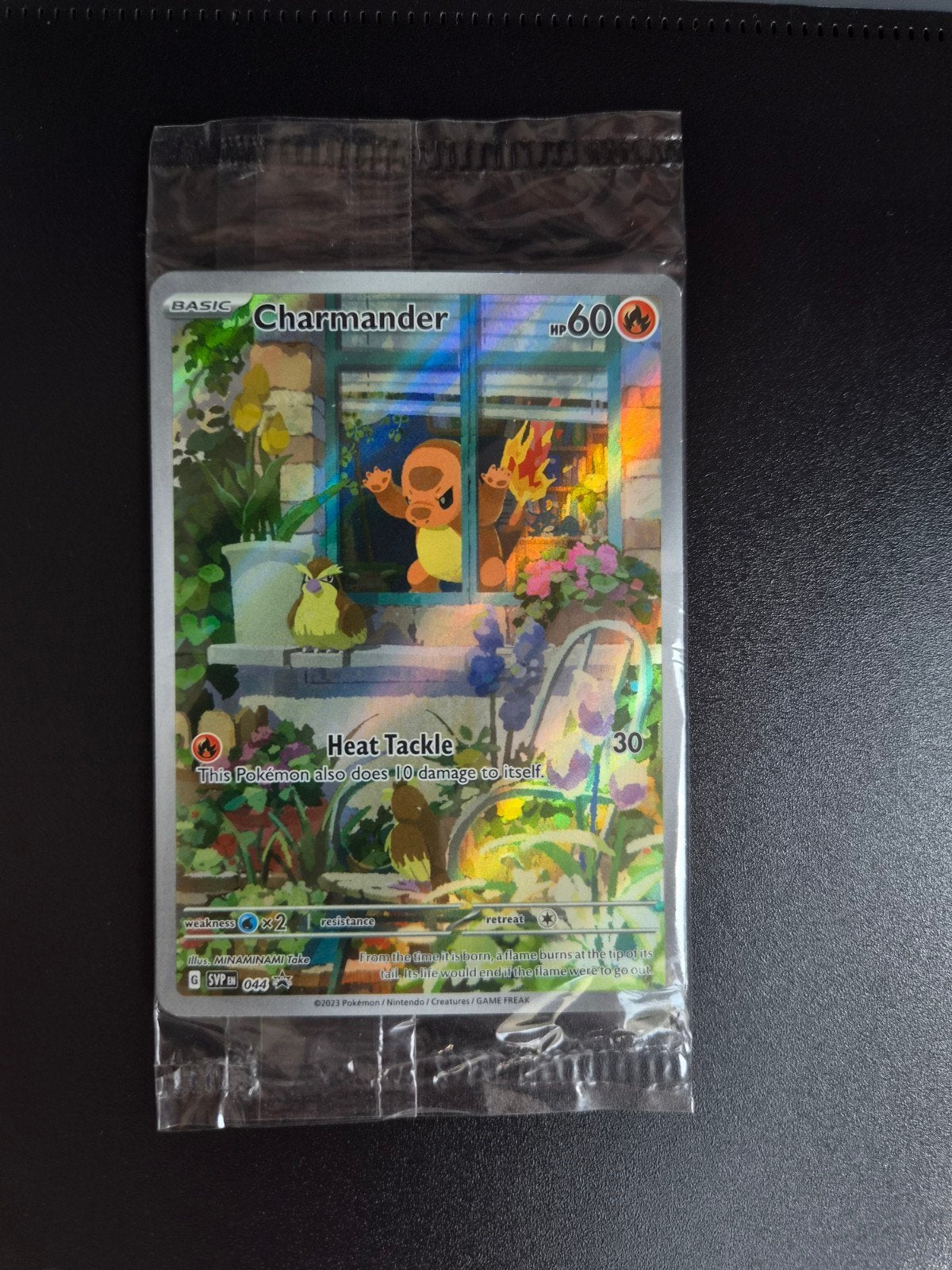 Charmander Pokemon SVP Promo sealed, Ophalen of Verzenden, Zo goed als nieuw, Booster, Foil