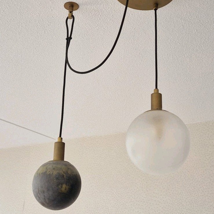 Hanglamp mat glas, Ophalen, Glas
