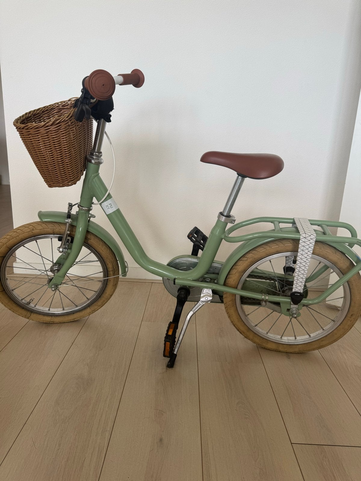 Puky kinderfiets groen met mandje voorop, Ophalen, Gebruikt, Terugtraprem, 16 tot 20 inch