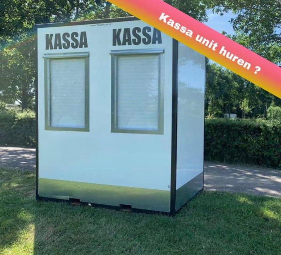 Te huur kassa unit kassawagen muntenverkoop unit, Ophalen, Zo goed als nieuw, Overige