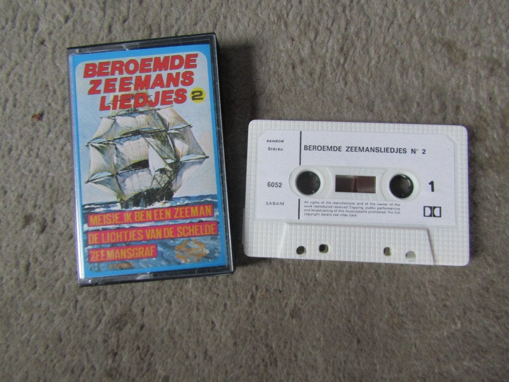 Cassette: Beroemde zeemansliedjes, Gebruikt, 1 bandje, Ophalen of Verzenden, Origineel