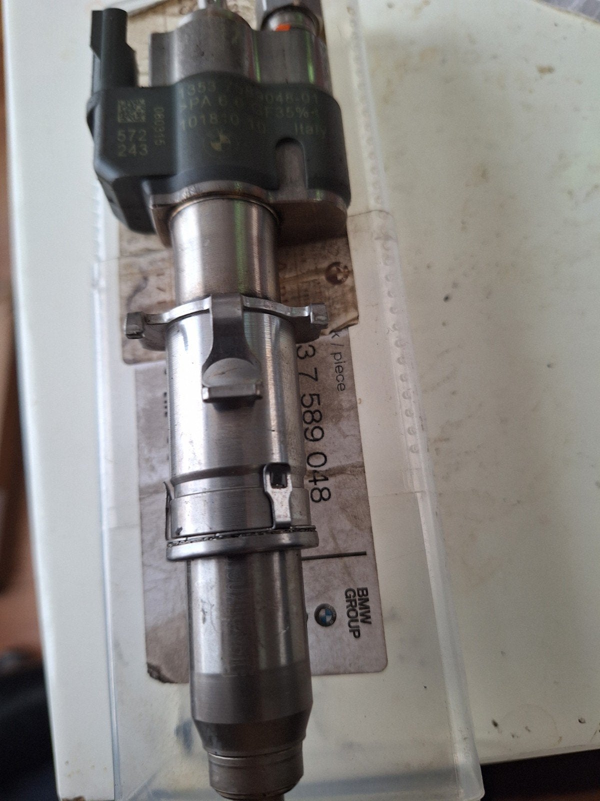Gebruikte Injector BMW 3 Serie - Onderdeel 7589048, Auto-onderdelen, Brandstofsystemen, Ophalen of Verzenden, Gebruikt, BMW