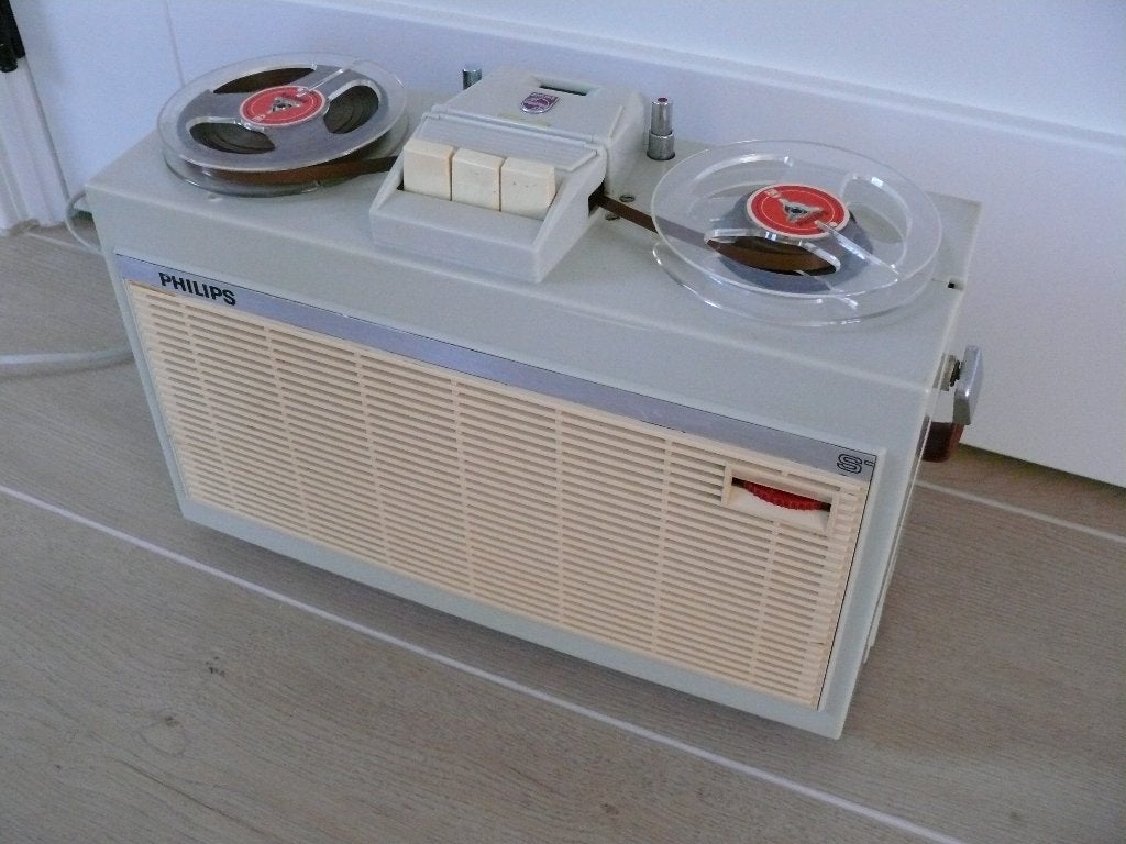 Philips EL3514 met ingebouwde buizen versterker, Audio, Tv en Foto, Ophalen of Verzenden, Bandrecorder, Met stofkap