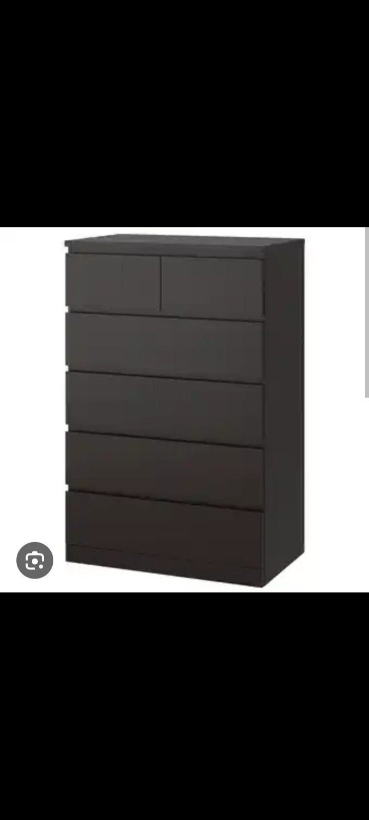 Nieuwe IKEA MALM ladekast - 6 lades, zwartbruin, Ophalen, 100 tot 150 cm, Nieuw, 50 tot 100 cm