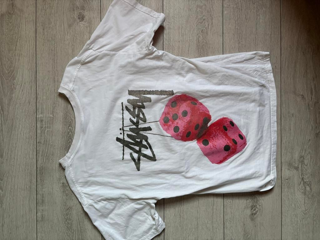 Stüssy T-shirt, Kleding | Heren, T-shirts, Ophalen of Verzenden, Nieuw, Maat 48/50 (M), Wit