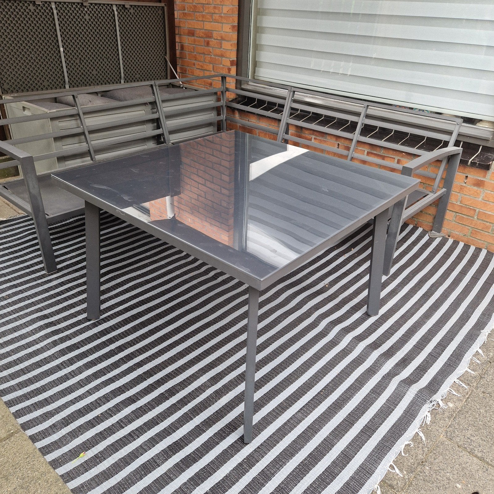 Garden Impressions Loungeset met tafel en kussens, Ophalen