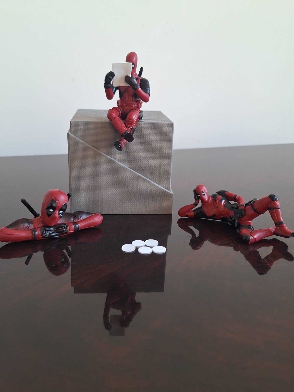 Deadpool set van 3 figuren, Ophalen of Verzenden, Gebruikt