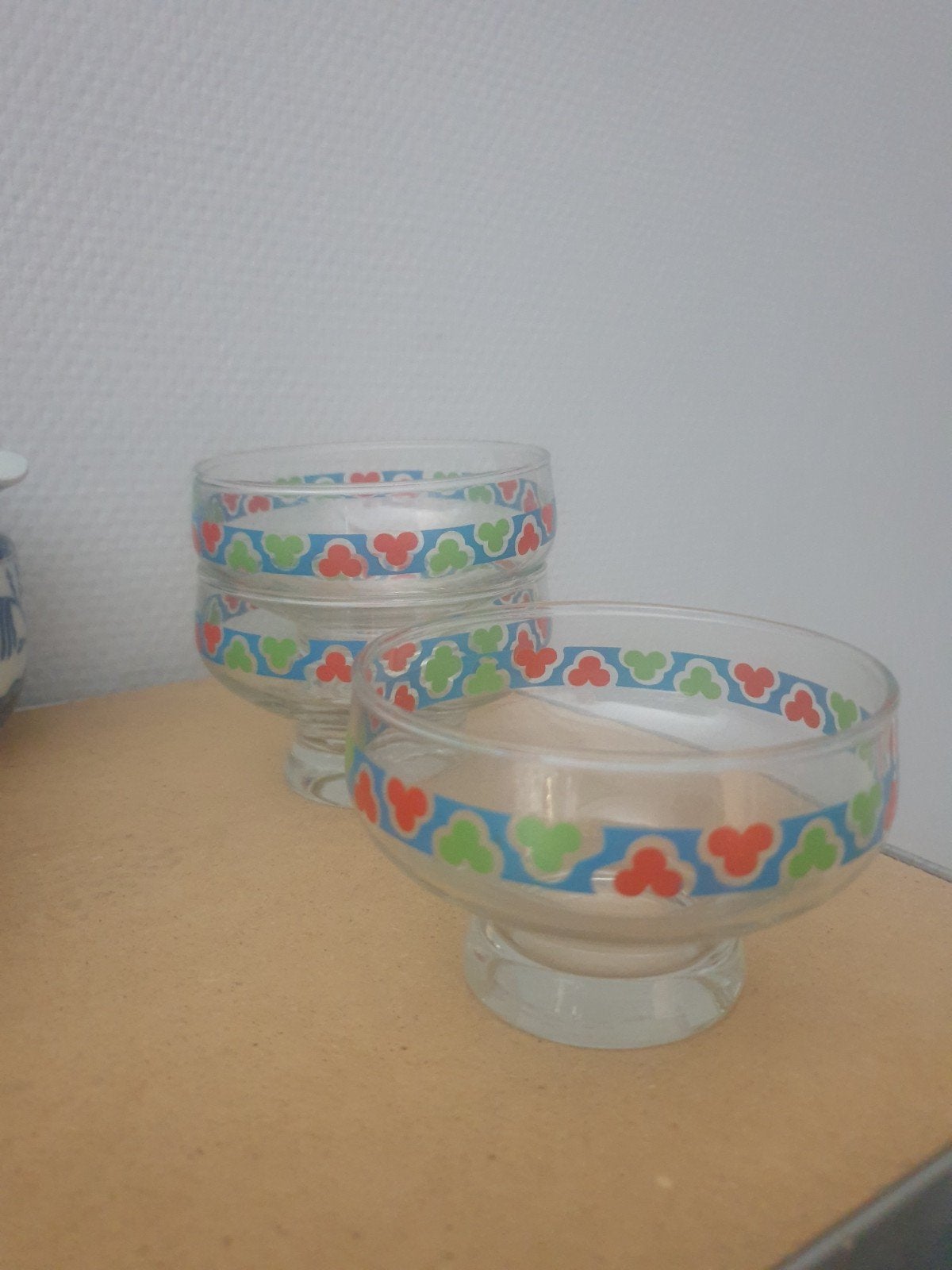 3 Vintage Schaaltjes - 6cm Hoog, 9cm Diameter, Ophalen of Verzenden