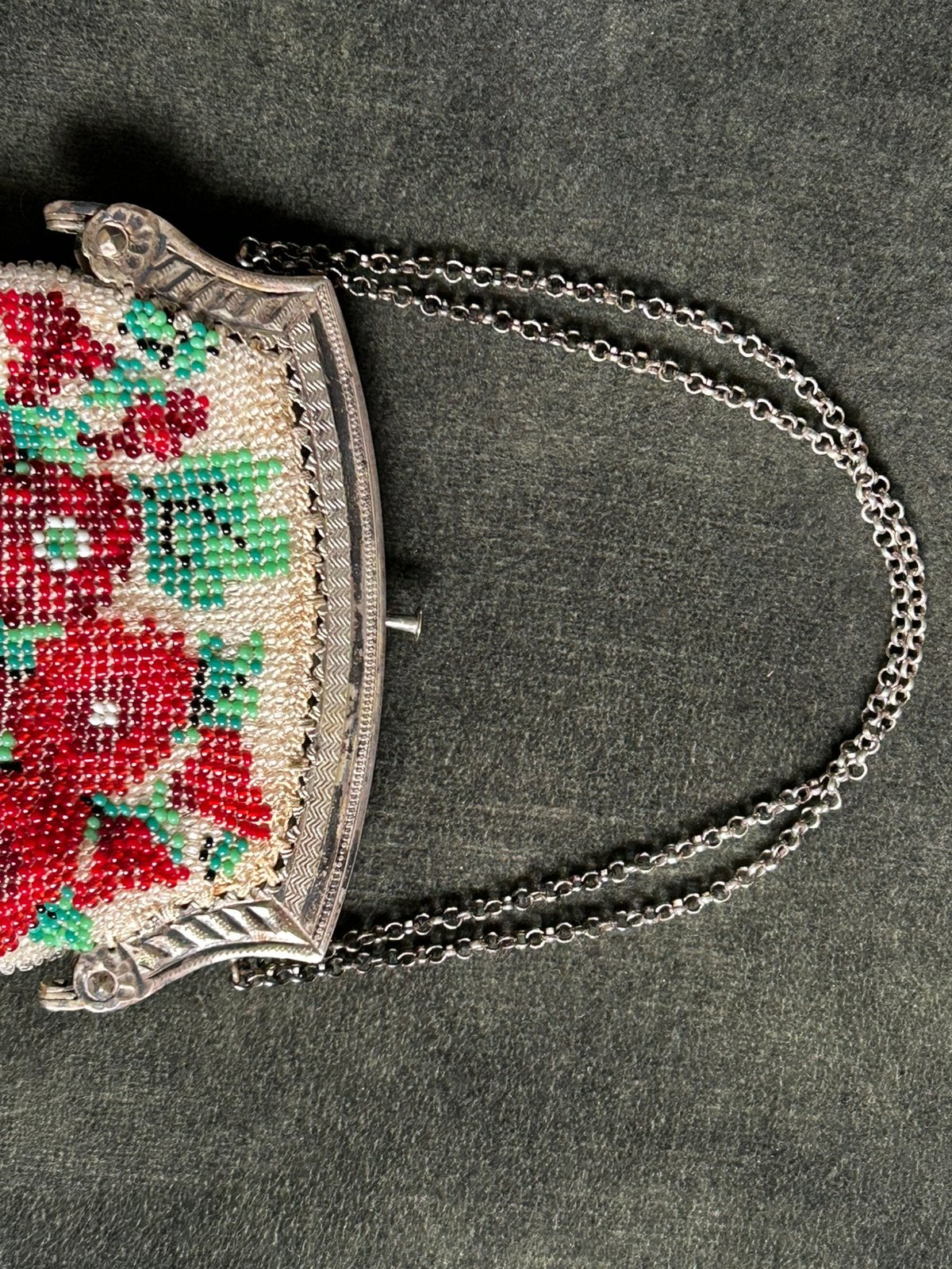 Kralenbeurs / kralentasje 19e eeuw, Antiek en Kunst, Ophalen of Verzenden, Dames