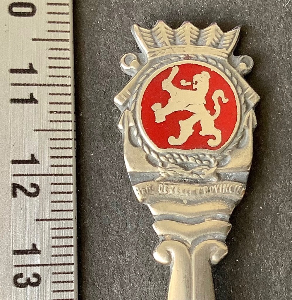 lepel, Hr.m. de Zeven Provinciën, Marine, emaille (L12, Verzamelen, Ophalen of Verzenden, Gebruikt