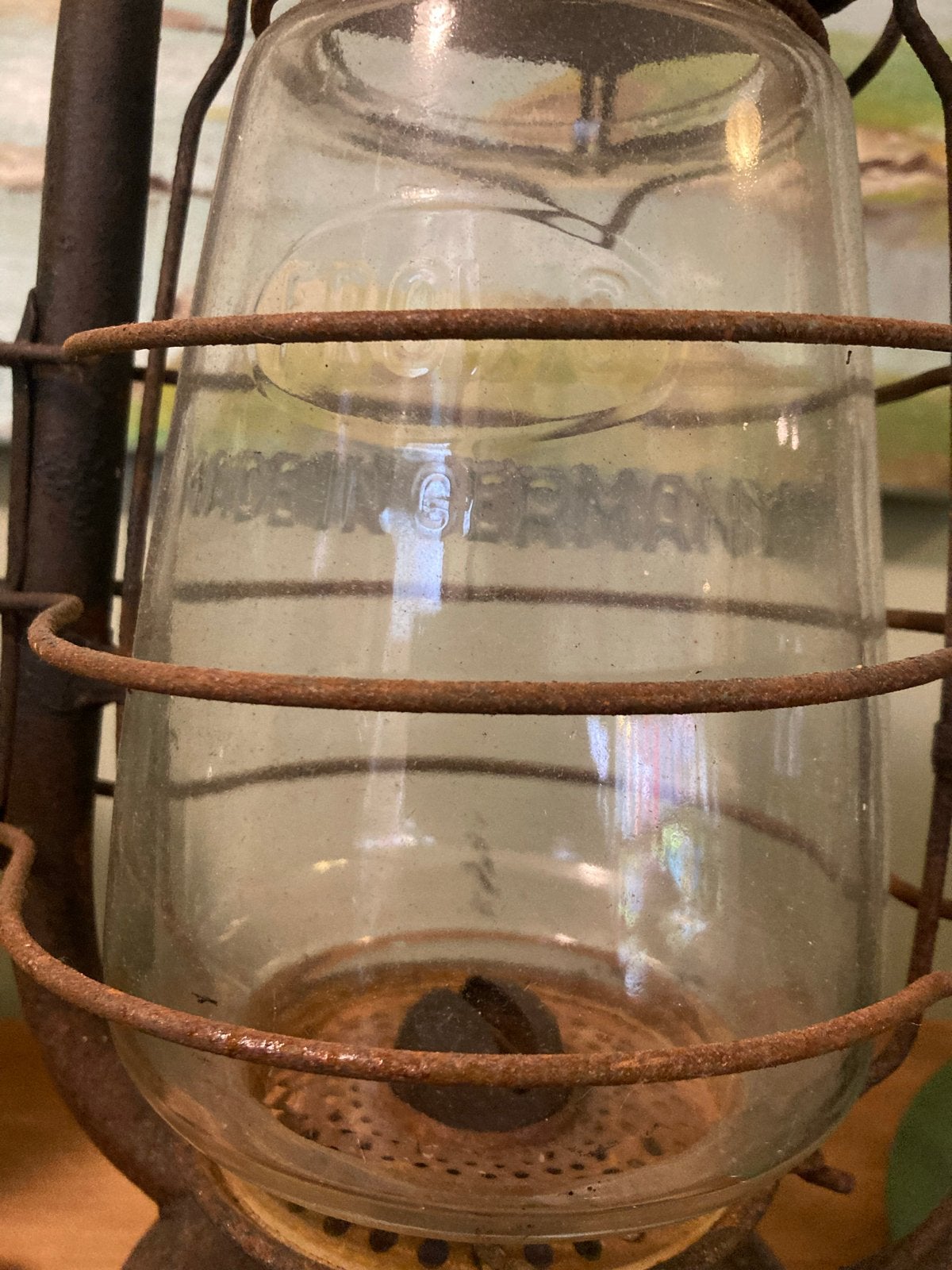 Oude olielamp Boerderij vondst uit zeeland., Ophalen of Verzenden