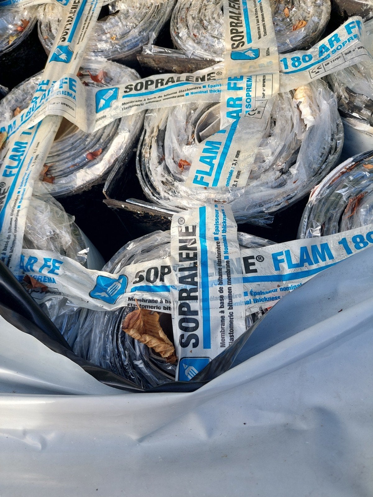 dakbedekking toplaag dakleer, Doe-het-zelf en Verbouw, Ophalen, Overige materialen, Zwart, Nieuw