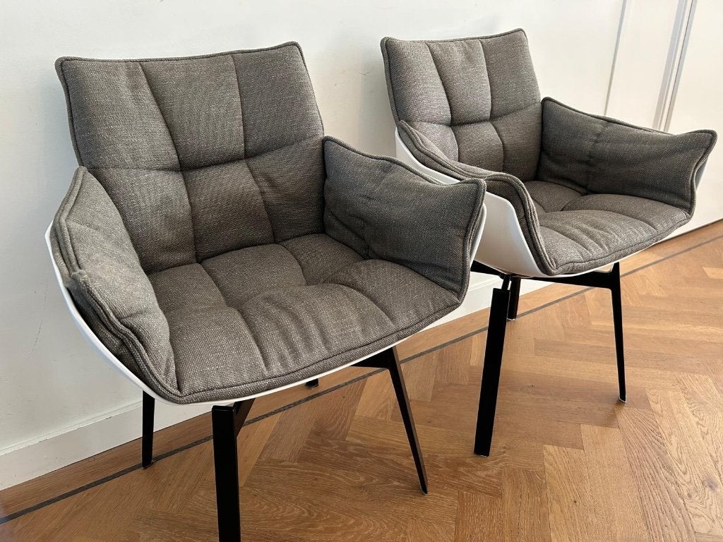 2 prachtige B&B Italia eetkamerstoelen., Huis en Inrichting, Stoelen, Ophalen, Twee, Design, Zo goed als nieuw