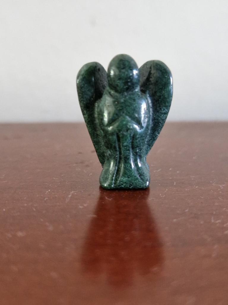 Mosagaat Engelbeeldje - 2cm edelsteen, Ophalen of Verzenden, Nieuw