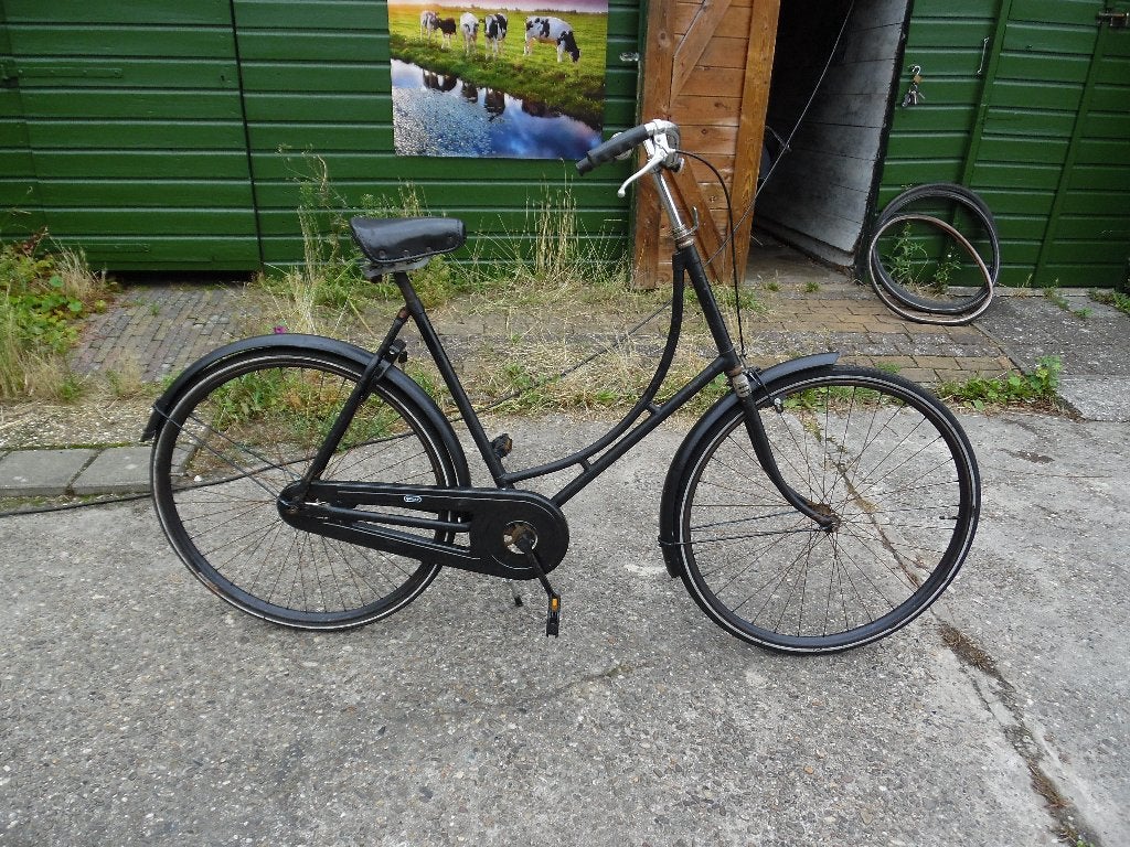Leuke oude Burgers omafiets uit 1939 , rijdt perfect., Ophalen, Gebruikt, Velgrem, Handrem